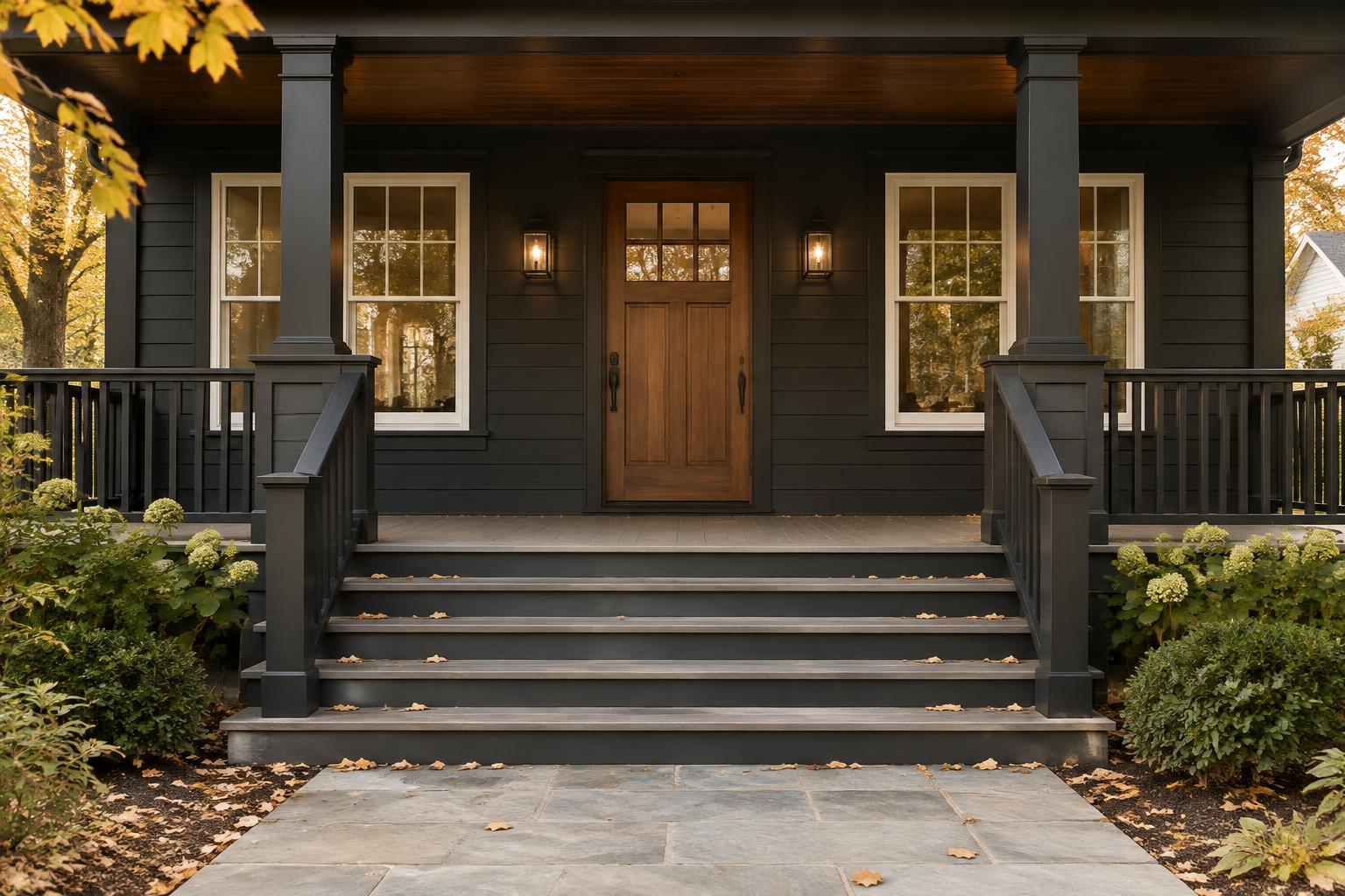 Front porch before decorating